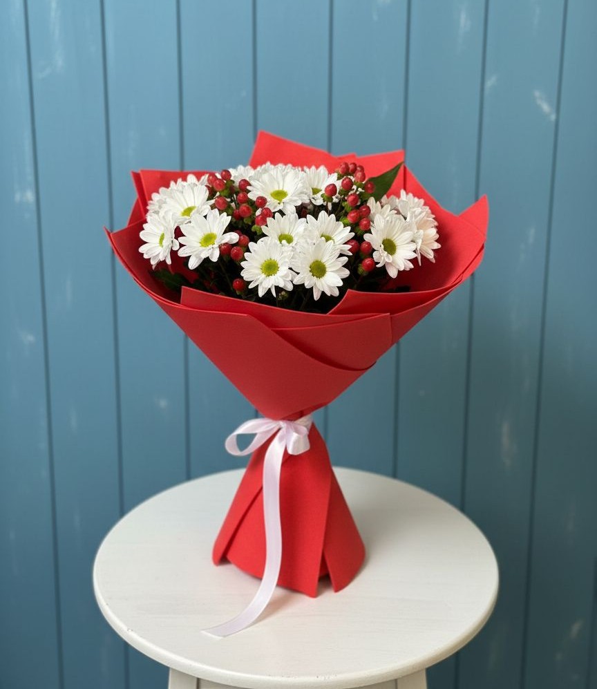 Букет цветов из: Хризантемы в Усть-Карске