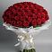 Букет 101 Красная роза Блэк Мэджик в Усть-Карске