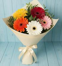 Букет цветов из:  Герберы #REPLACE_PRED# Усть-Карске