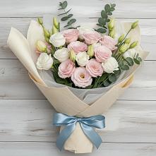 Букет цветов из:  Лизиантусы в Усть-Карске
