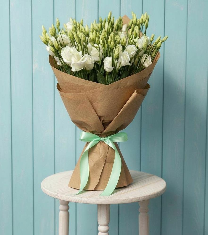 Букет цветов из: Лизиантусы в Усть-Карске