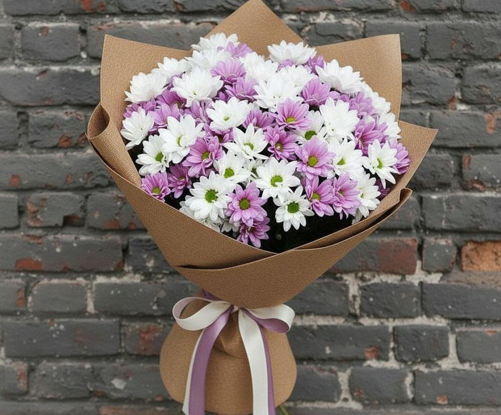 Букет цветов из: Хризантемы в Усть-Карске