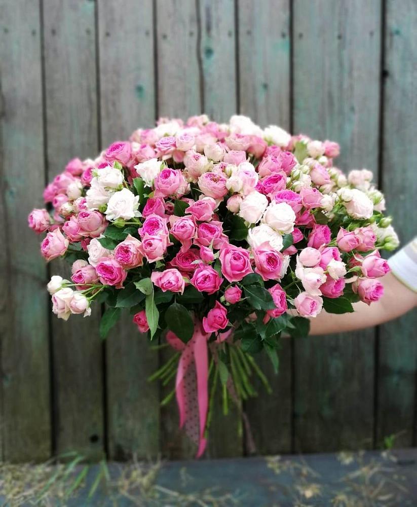 Букет Розовые кустовые розы Натали и Лав Лидия в Усть-Карске