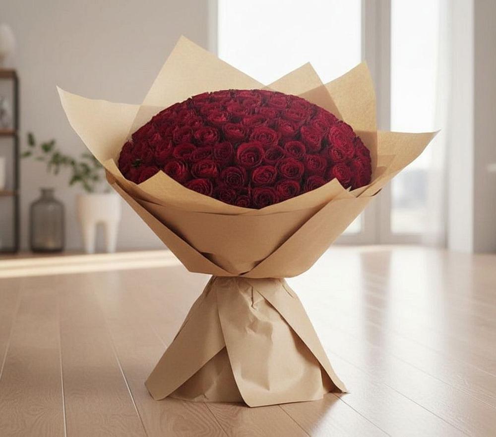 Букет 101 Красная роза в Усть-Карске