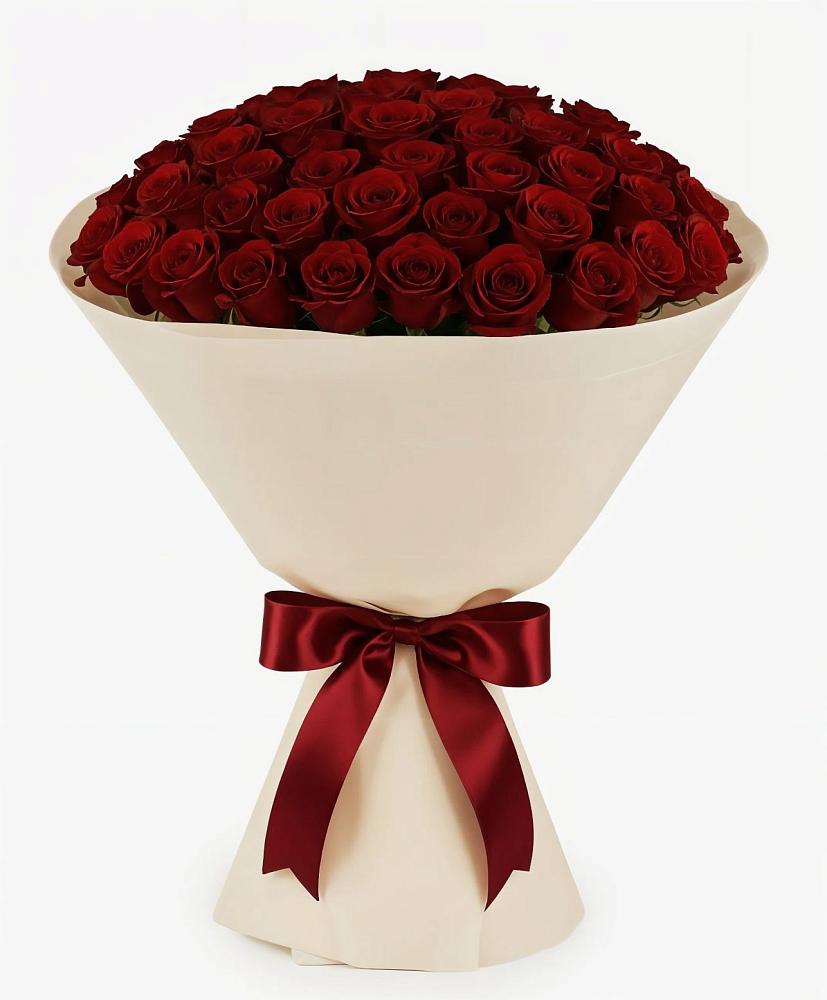 Букет 101 Бордовая роза Блэк Бакарра в Усть-Карске