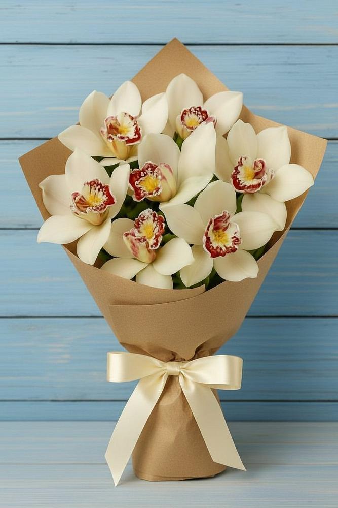 Букет цветов из: Орхидеи и Розы в Усть-Карске